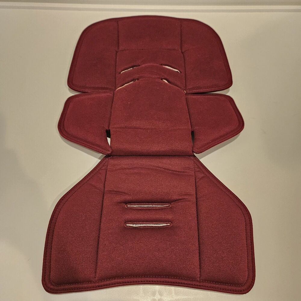 Nuna Pipa Car Seat Infant Insert Cushion Fabric Burgundy Red Cranberry